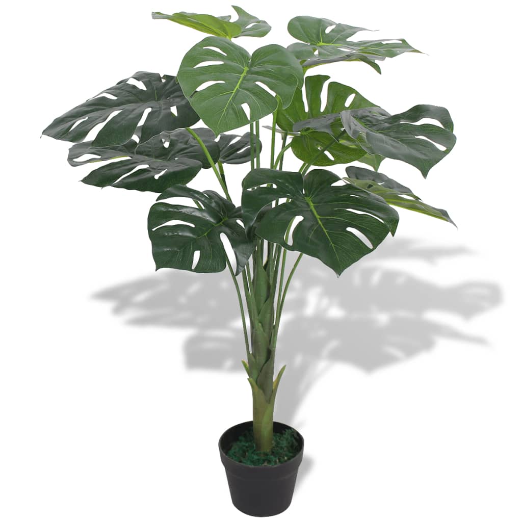 JUNG Vida Künstliche Monstera Fensterblatt mit Topf 70 cm Grün