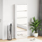 JUNG Vida Schuhschrank mit 5 Fächern Spiegel Weiß 63×17×169,5 cm