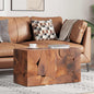 JUNG Vida Hocker 2 Stk. Braun 40x40x45 cm Massivholz Teak