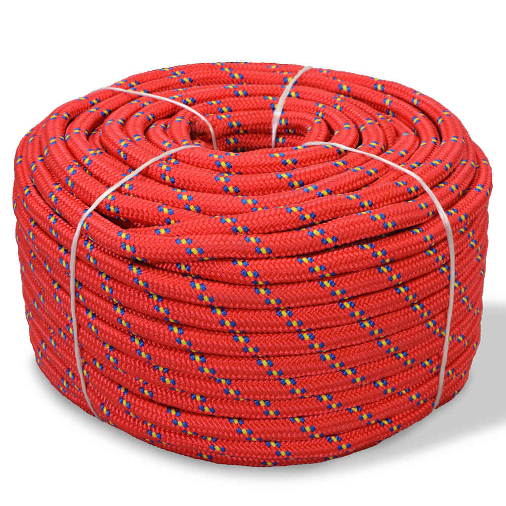 JUNG Vida Bootsseil Polypropylen 12 mm 50 m Rot