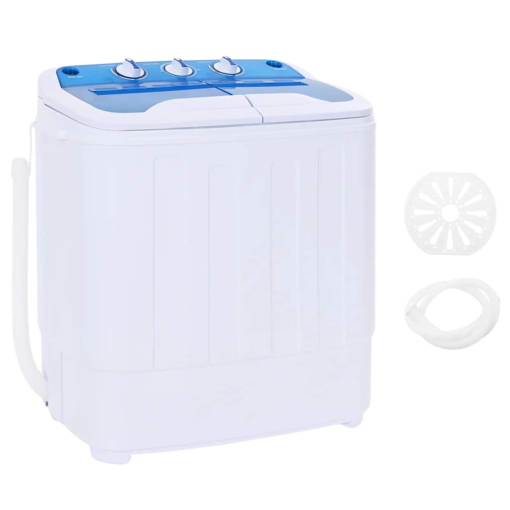 JUNG Vida Mini-Waschmaschine mit Schleuder und 2 Kammern 5,6 kg