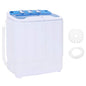 JUNG Vida Mini-Waschmaschine mit Schleuder und 2 Kammern 5,6 kg