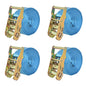 JUNG Vida Ratschen-Spanngurte 4 Stk. 2 Tonnen 6m×38mm Blau