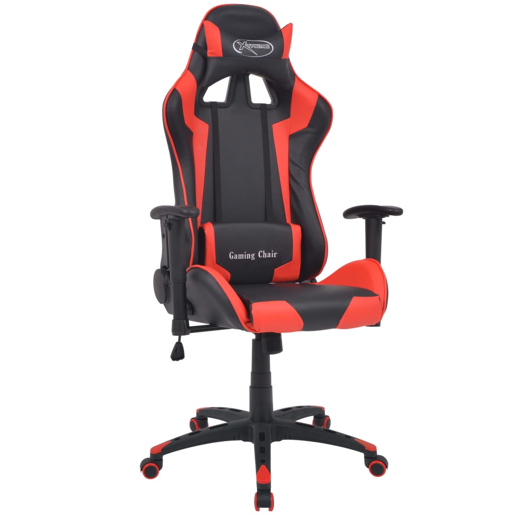 JUNG Vida Bürostuhl Gaming-Stuhl Neigbar Kunstleder Rot
