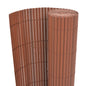 JUNG Vida Gartenzaun Doppelseitig PVC 90 x 300 cm Braun