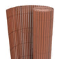 JUNG Vida Gartenzaun Doppelseitig PVC 90 x 500 cm Braun