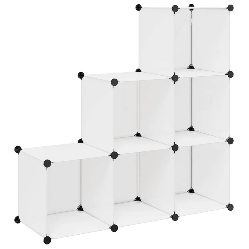 JUNG Vida Regalsystem Würfel-Regal mit 6 Fächern Weiß