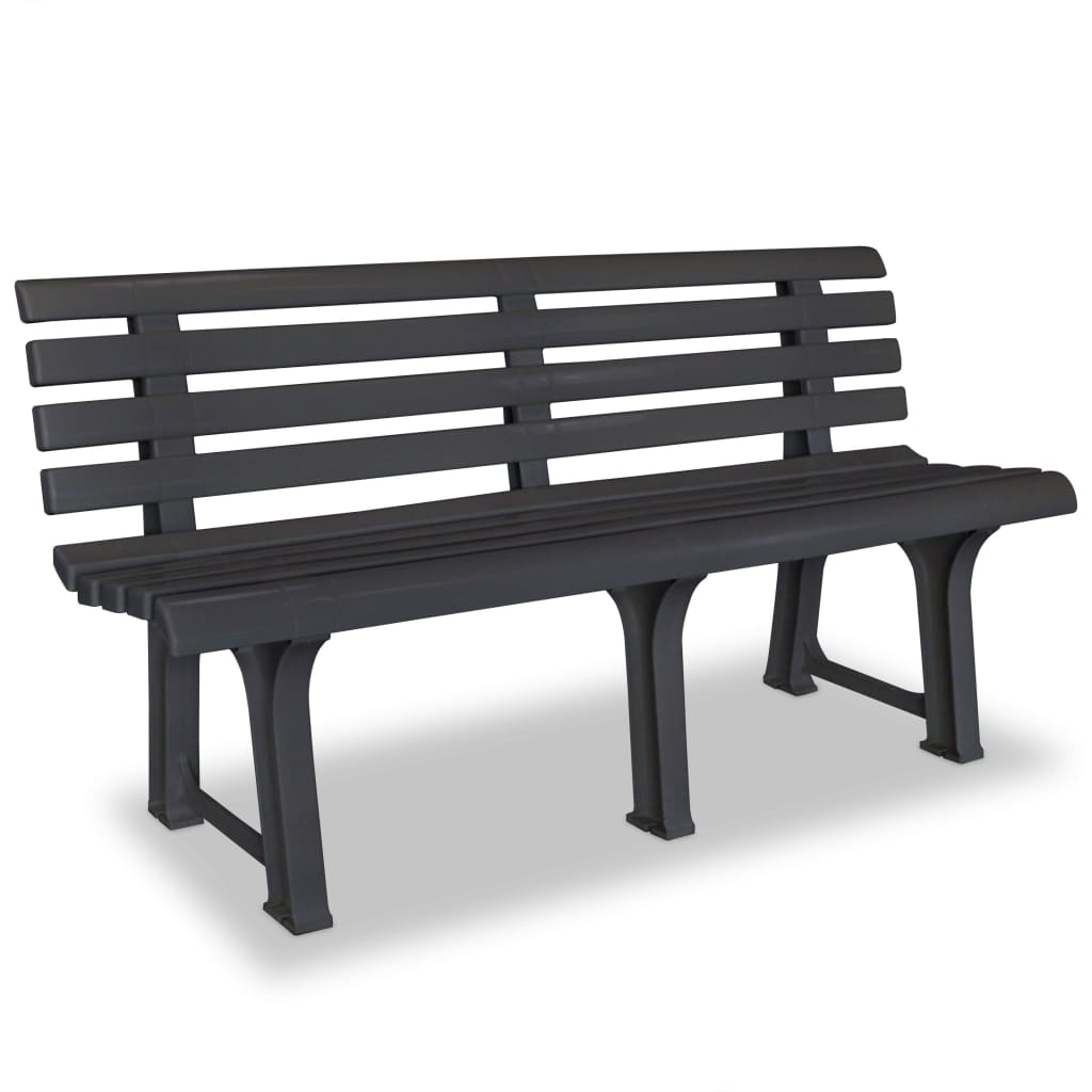JUNG Vida Gartenbank 145,5 cm Kunststoff Anthrazit