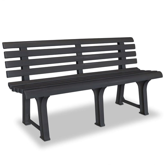 JUNG Vida Gartenbank 145,5 cm Kunststoff Anthrazit