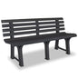 JUNG Vida Gartenbank 145,5 cm Kunststoff Anthrazit