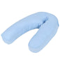 JUNG Vida Schwangerschaftskissen J-förmig 54x(36-43) cm Blau