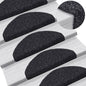 JUNG Vida Stufenmatten Selbstklebend 15 Stk. 65x21x4 cm Schwarz Halbrund Groß