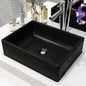 JUNG Vida Waschbecken Keramik Rechteckig Schwarz 41 x 30 x 12 cm
