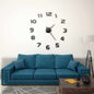 JUNG Vida 3D-Wanduhr Modernes Design 100 cm XXL Schwarz