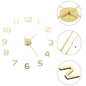 JUNG Vida 3D-Wanduhr Modernes Design 100 cm XXL Golden