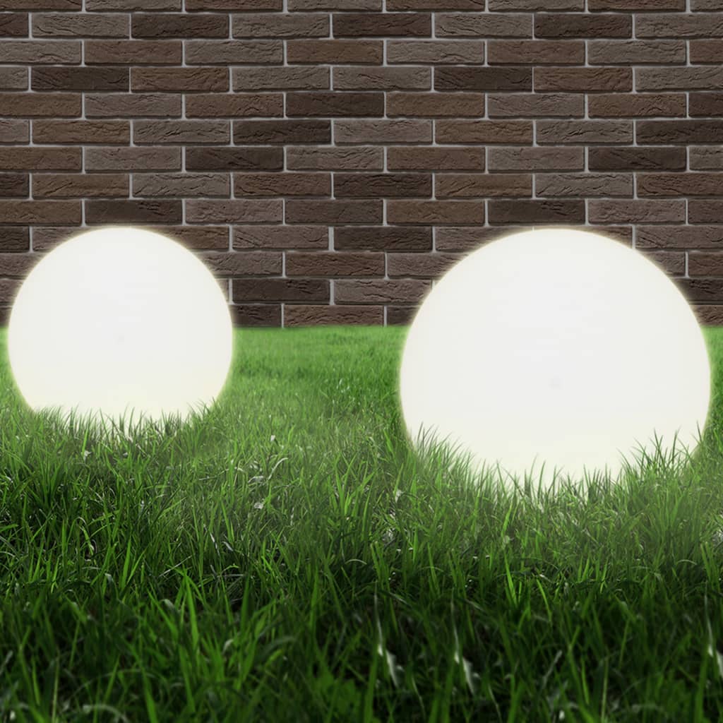 JUNG Vida LED-Gartenleuchten 2 Stk. Kugelförmig 40 cm PMMA
