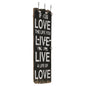 JUNG Vida Wandgarderobe mit 6 Haken 120 x 40 cm "LOVE LIVE"
