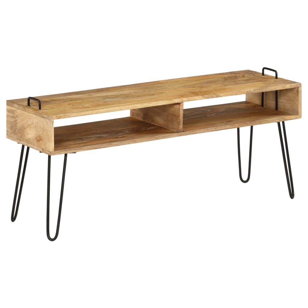 JUNG Vida TV-Tisch Massivholz Mango 110x35x45 cm