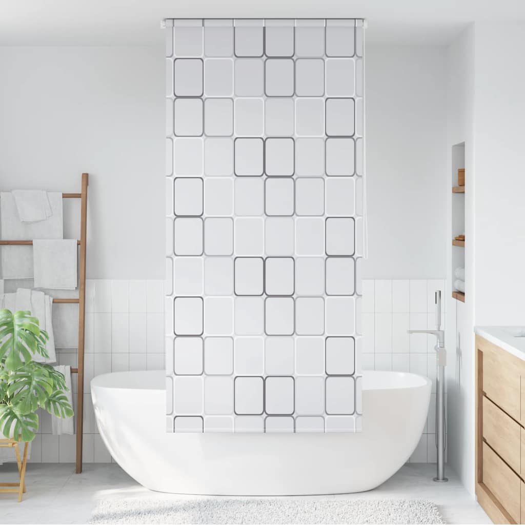 JUNG Vida Duschrollo 80x240 cm Quadratmuster