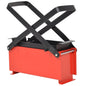 JUNG Vida Papierbrikettpresse Stahl 34x14x14 cm Schwarz und Rot