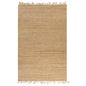 JUNG Vida Handgewebter Teppich Jute 120 x 180 cm Natur