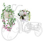 JUNG Vida Blumentreppe Fahrradform Vintage-Stil Metall