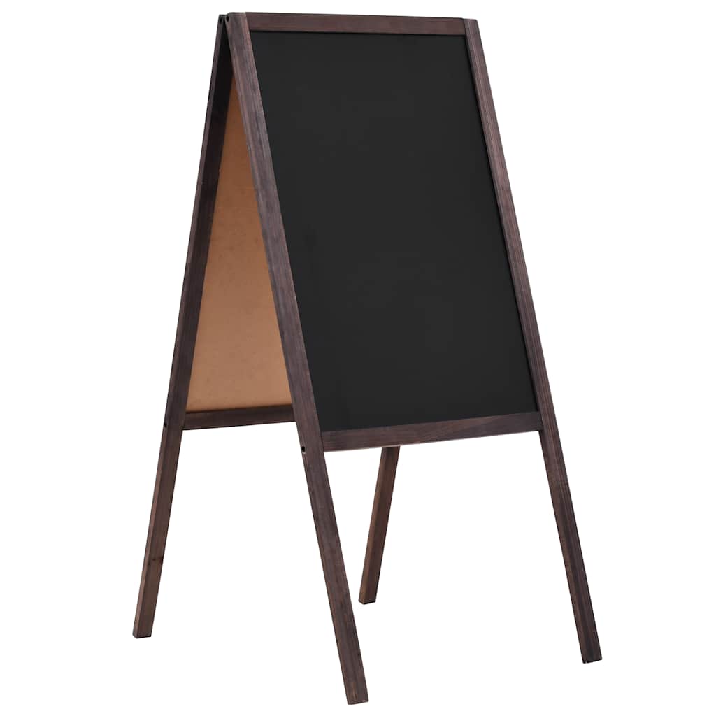 JUNG Vida Tafel Kundenstopper Doppelseitig Zedernholz Freistehend 40×60cm