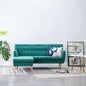 JUNG Vida Sofa L-Form Stoff 171,5x138x81,5 cm Grün