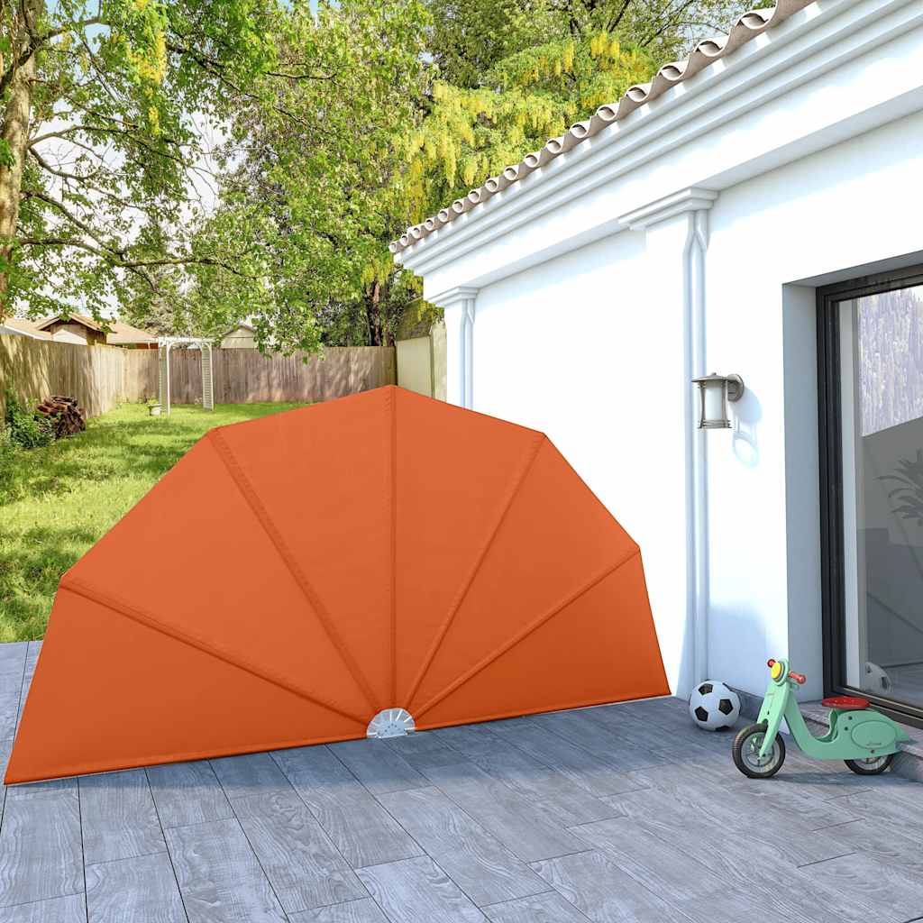 JUNG Vida Faltbarer Terrassen-Seitenfächer Terracotta-Rot 200 cm