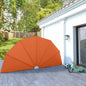 JUNG Vida Faltbarer Terrassen-Seitenfächer Terracotta-Rot 200 cm