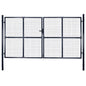 JUNG Vida Maschen-Gartentor verzinkter Stahl 300 x 150 cm Grau