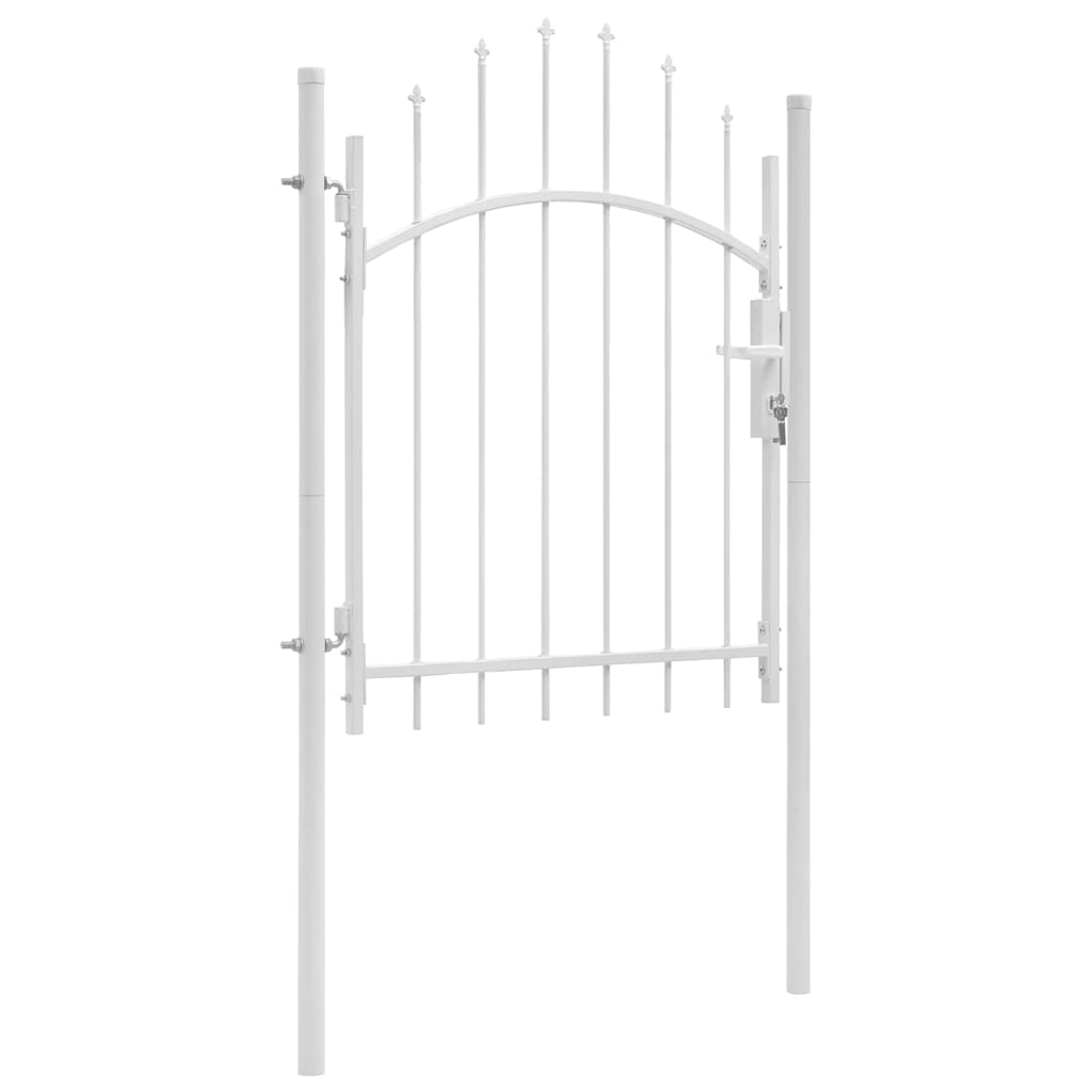 JUNG Vida Gartentor Stahl 1x1,75 m Weiß