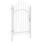 JUNG Vida Gartentor Stahl 1x2,45 m Weiß