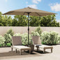 JUNG Vida Sonnenschirm mit Metall-Mast 300x200 cm Taupe