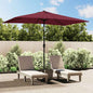JUNG Vida Sonnenschirm mit Metall-Mast 300x200 cm Bordeauxrot