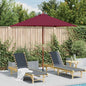 JUNG Vida Sonnenschirm mit Holz-Mast 150x200 cm Bordeauxrot