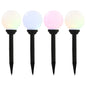 JUNG Vida Solar-Außenleuchten 4 Stk. LED Kugelförmig 15 cm RGB