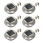 JUNG Vida Outdoor Solarleuchten 6 Stück LED Rund 12 cm Weiß