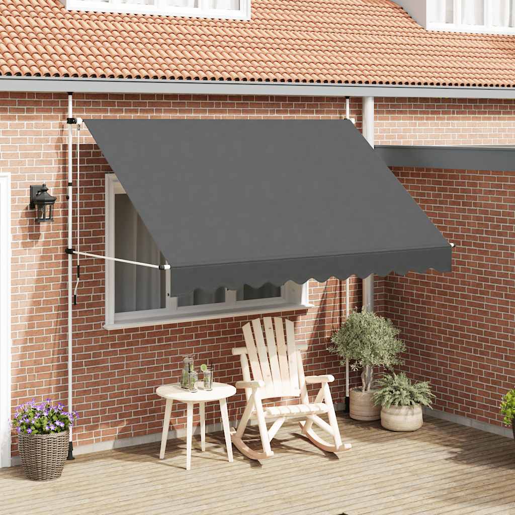 JUNG Vida Einziehbare Markise Handbetrieben 300 cm Anthrazit