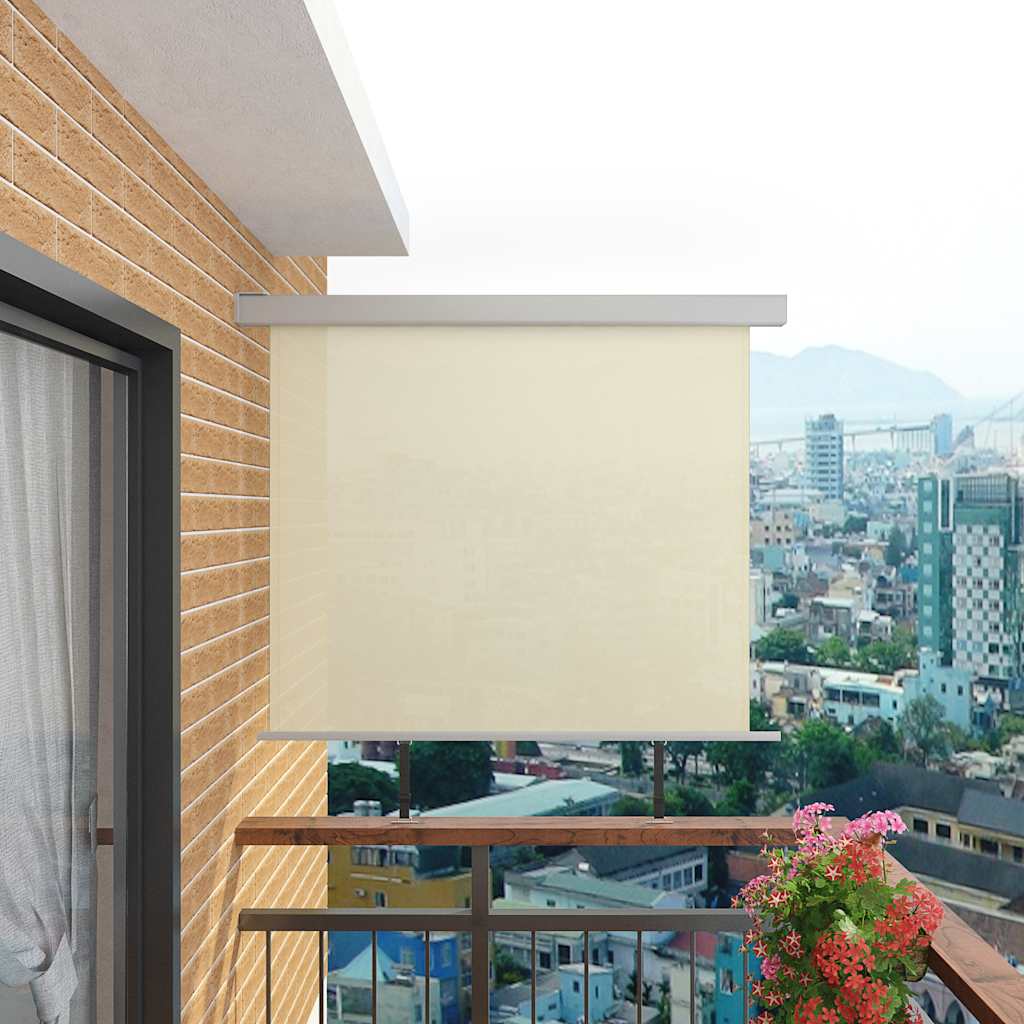 JUNG Vida Balkon-Seitenmarkise Multifunktional 150x200 cm Creme