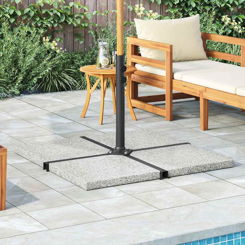 JUNG Vida Sonnenschirm-Gewichtsplatte Granit 25 kg Quadratisch Grau