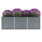 JUNG Vida Garten-Hochbeet Verzinkter Stahl 240x80x77 cm Grau