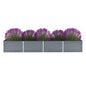 JUNG Vida Garten-Hochbeet Verzinkter Stahl 320x80x45 cm Grau