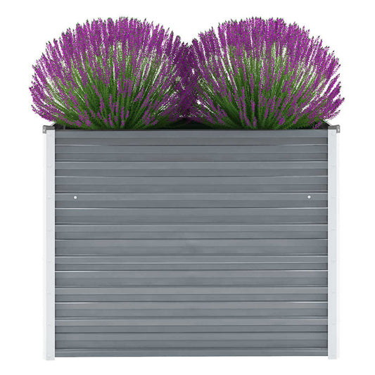 JUNG Vida Garten-Hochbeet Verzinkter Stahl 100x40x77 cm Grau