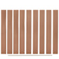 JUNG Vida Ersatz-Zaunbretter 9 Stk. WPC 170 cm Braun