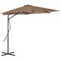 JUNG Vida Sonnenschirm mit Stahl-Mast 300 cm Taupe