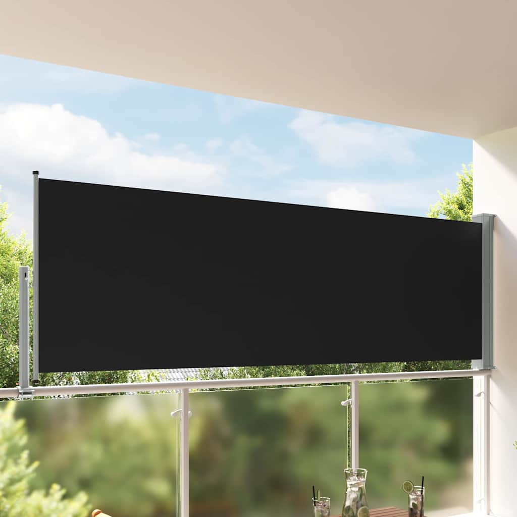 JUNG Vida Ausziehbare Seitenmarkise 120x300 cm Schwarz