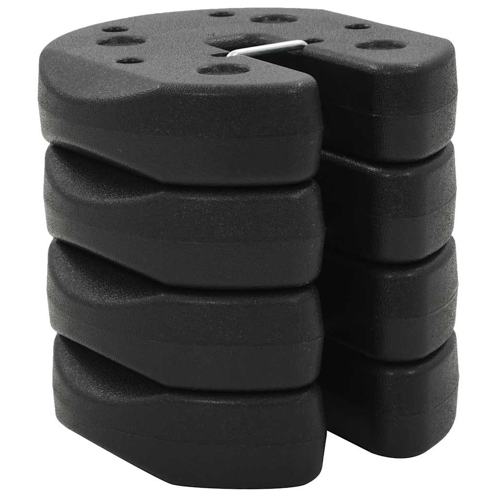 JUNG Vida Pavillon-Gewichte 4 Stk. Schwarz 220x50 mm Beton