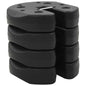 JUNG Vida Pavillon-Gewichte 4 Stk. Schwarz 220x50 mm Beton
