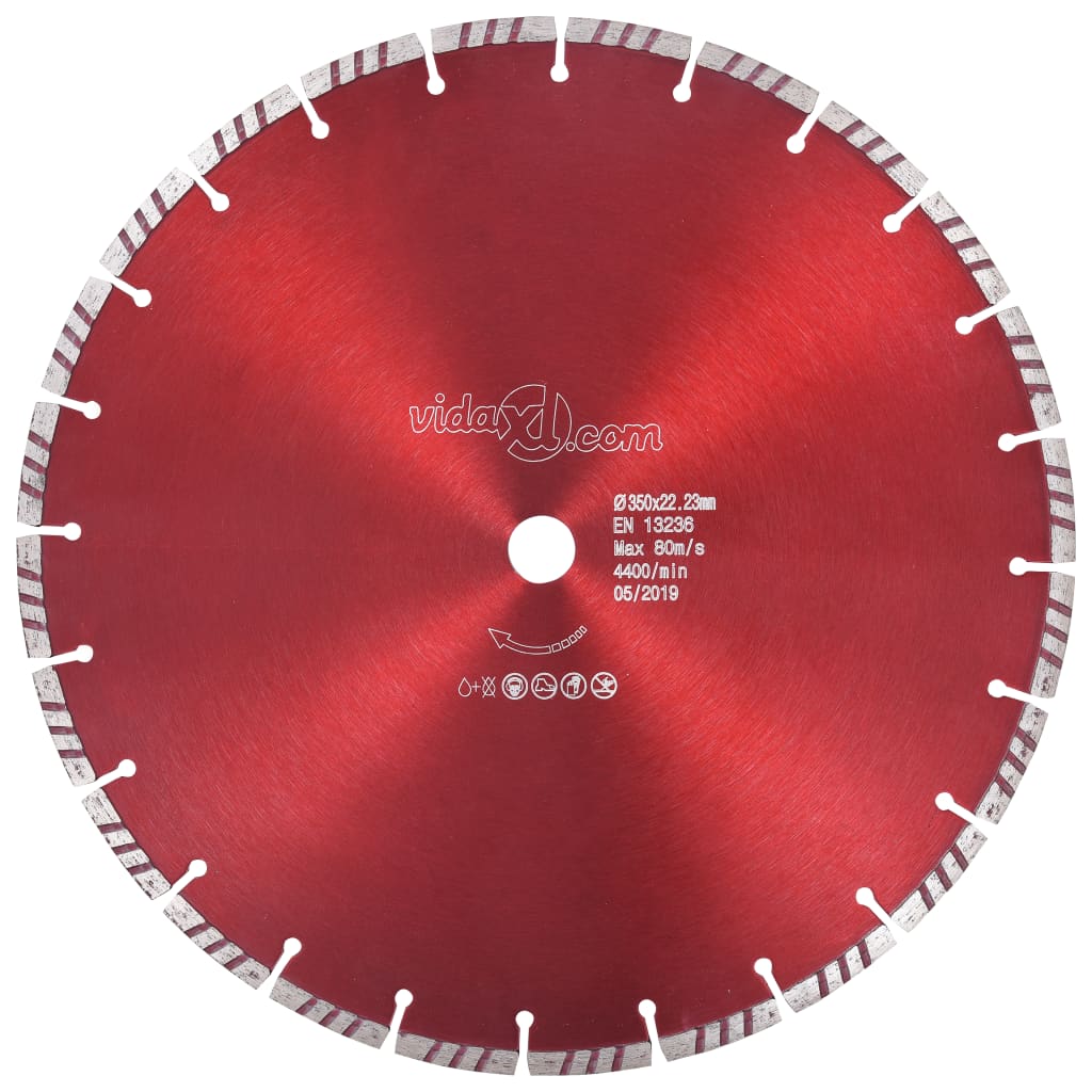 JUNG Vida Diamant-Trennscheibe mit Turbo Stahl 350 mm
